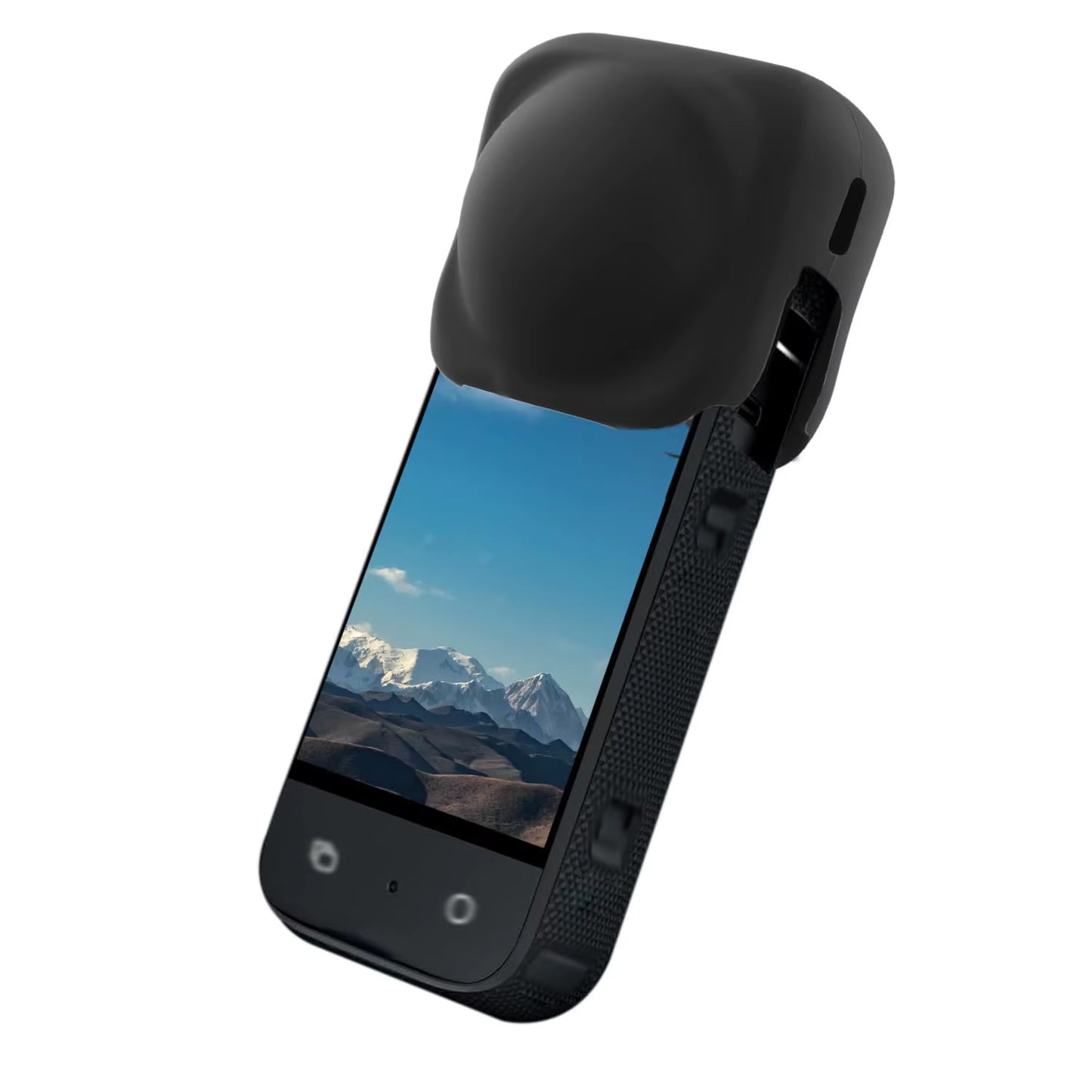 2-IN-1 Lens Cap + Silicone Case for X5, Lens Protector Cover & Insta 360 Camera Body Protection Case (Accessories Set)