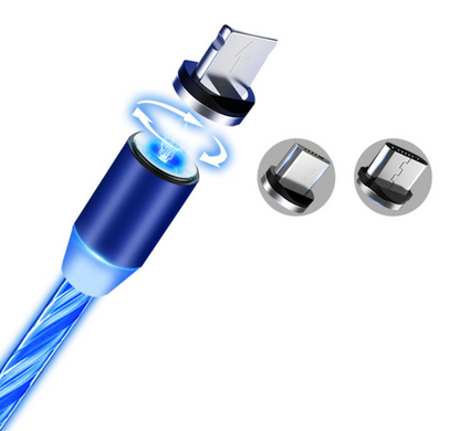 Magnetic Streaming Data Cable for iPhone and Android - Fast Charging, One-Handed Operation, and Dust Protection