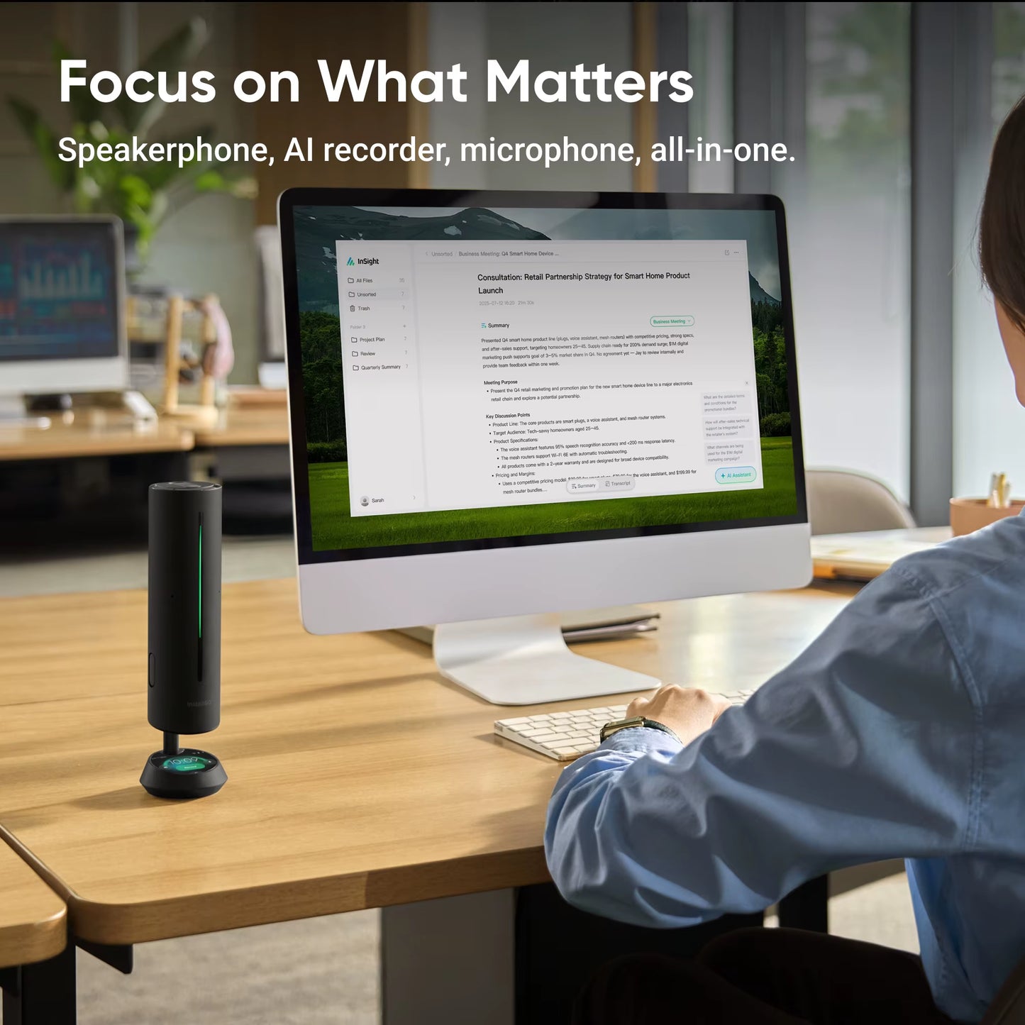 Wave with 1.82-Inch Screen, 12 Hours of Battery Life, AI Noise Reduction & 300+ Common Noise Cancellation Support