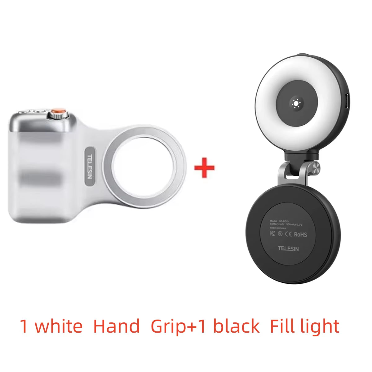 TELESIN Magnetic Phone Camera Shoot Hand Grip Phone Holder Shooting Aid Remote Control Handle for Iphone HUAWEI SAMSUNG Phone