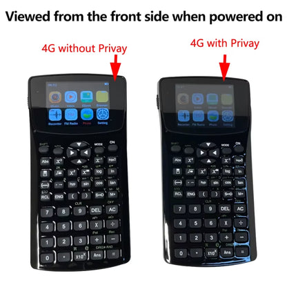 2.4 Inch Display Screen Smart Scientific Calculator with Anti-Peeping Feature Supports Sound Recording Radio Music Video Playing
