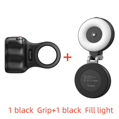 TELESIN Magnetic Phone Camera Shoot Hand Grip Phone Holder Shooting Aid Remote Control Handle for Iphone HUAWEI SAMSUNG Phone