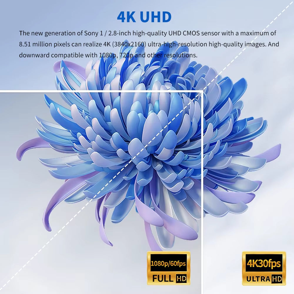 4K30Fps AI Auto Tracking PTZ Video Camera USB HDMI LAN 20X Zoom Conference Camera Support POE for Meeting Church Live Streaming